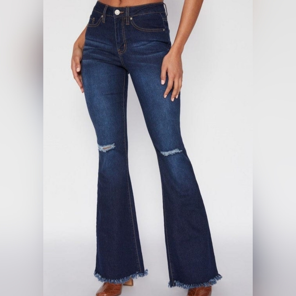 Flared Jeans High-Rise Tall girl friendly 34 inseam
